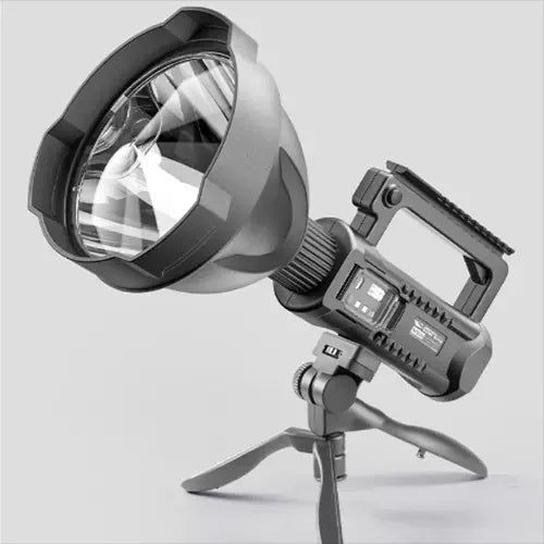 Lanterna profesionala LED, Raza de actiune 800m, cu trepied inclus